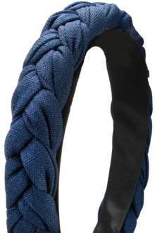 Haarreif geflochten blau
