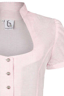 Miederbluse kariert rosa