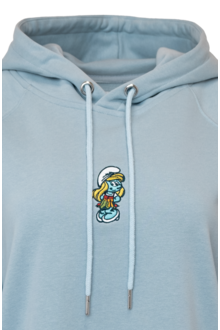 Damen Pullover Schlumpfine hellblau