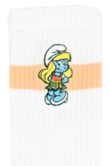 Damen Socken Schlumpfine wei