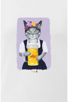Damen T-Shirt 'Prost Mauzi' lila