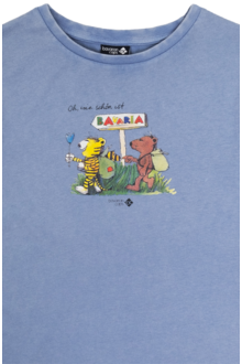 Damen T-Shirt 'Oh wie schn ist Bavaria' hellblau