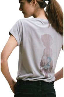 Damen T-Shirt 'Alpenkind' rosa