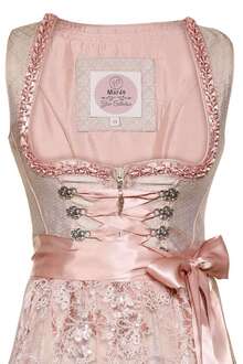 Mini-Dirndl mit Schnrung rosa champagner