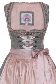 Mini Dirndl grau altrosa