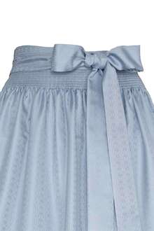 Dirndl-Schrze lang 90cm rauchblau