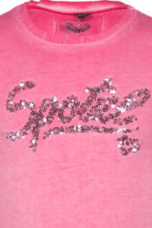 Mdchen T-Shirt 'Spazerl' mit Pailleten pink