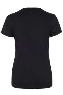 Damen Trachten-T-Shirt schwarz mit dekorativen Hirsch
