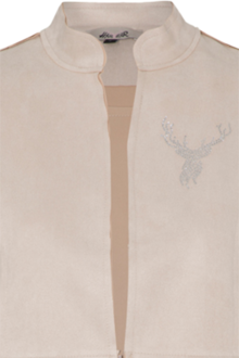 Damen Trachtenblazer mit Strasssteinchen-Motiv beige