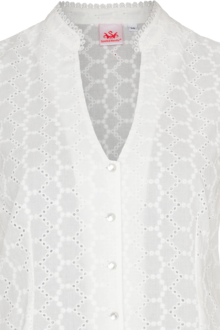 Damen Trachtenbluse mit Flgelarm und Lochmuster