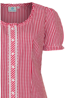 Trachten Miederbluse rot