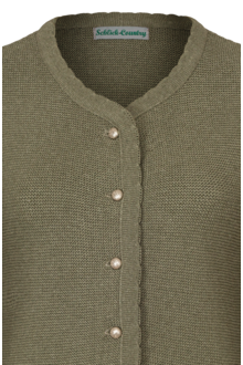 Dirndljacke Trachtenstrickjacke salbei