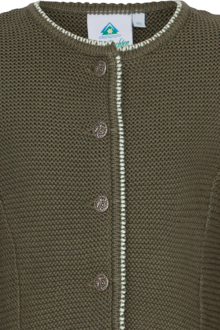 Mdchen Trachten-Strickjacke khaki