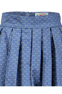 Midi  Trachtenrock blau