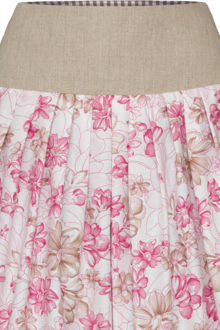 Trachtenrock Midilnge florales Muster beere