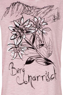 Damen T-Shirt 'Berg narrisch' rosa
