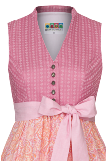 Umstandsdirndl mit Paisleymuster altrosa