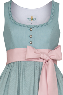 Umstandsdirndl mit Leinen mintgrn