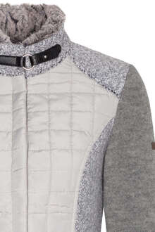 Damen Trachten-Jacke mit Steppeinsatz grau