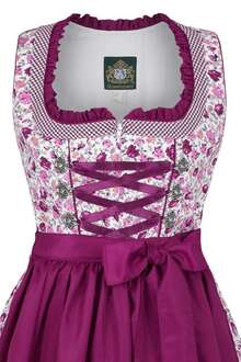 Dirndl mini Blumenprint beere