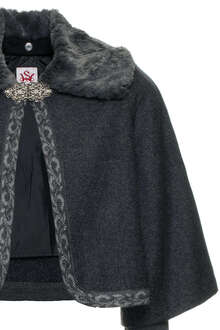 Dirndl-Cape mit rmel anthrazit
