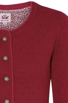 Damen Trachten Strickjacke rot