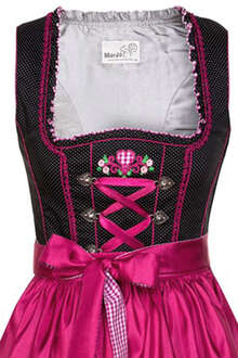 Mini Dirndl schwarz beere