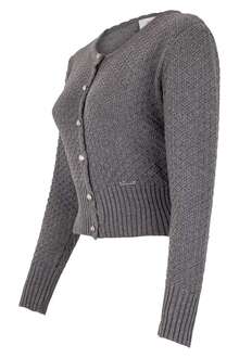 Dirndlstrickjacke grau meliert