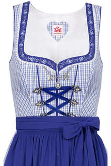 Dirndl midi kariert Blau
