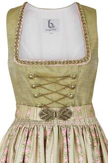 Dirndl mit Schrzenbrosche grn ros