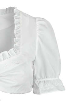 Dirndlbluse creme mit Stickerei