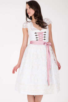 Hochzeits-Dirndl creme rosa