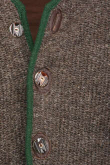 Grobe Strickjacke mit Kapuze braun 'Toni'