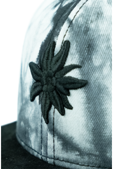 Cap Snapback 'Edelwei' batik schwarz