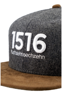 Herren Cap '1516' grau