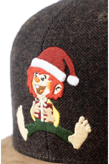 Weihnachtsedition Pumuckl Cap Snapback dunkelrot