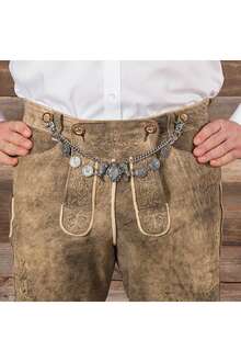 Charivari 'WAPPENLWE' fr die Lederhose altsilber