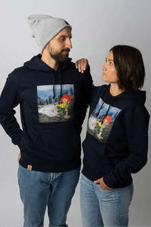 Kapuzen-Hoodie 'Pumuckl wandert' unisex dunkelblau