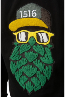 Herren Pullover 'Hopfinator' schwarz