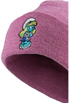 Mtze mit Schlumpfine pink
