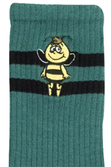 Herren Socken Biene Maja Willi-Motiv grn