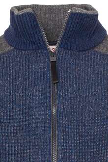 Herren Strickjacke mit Reiverschluss dunkelblau