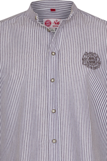 Herren Trachtenhemd Slim Fit mit FCB-Logo wei/grau