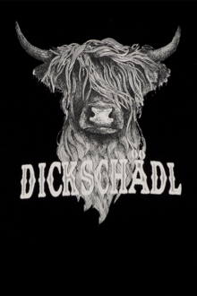 Herren T-Shirt mit Dickschdl-Print schwarz
