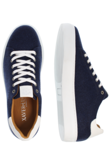 Herren Trachten-Sneaker aus Merino-Loden navy