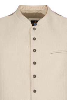 Herren Trachtenweste Slim Fit ecru beige