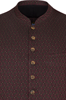 Herren Slim-Fit Trachtenweste Stretch bordeaux