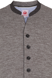 Herren Trachtenstrickweste mit Stretchanteil grau