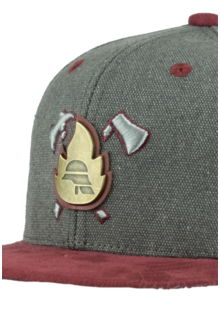 Kinder Cap Feuerwehr Snapback dunkelgrau