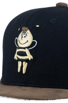 Kinder Cap 'Willy' mit Baumwolle und Leinen schwarz